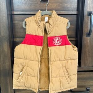 GAP Kids Tan 100% Cotton Canvas/Corduroy Reversible Vest